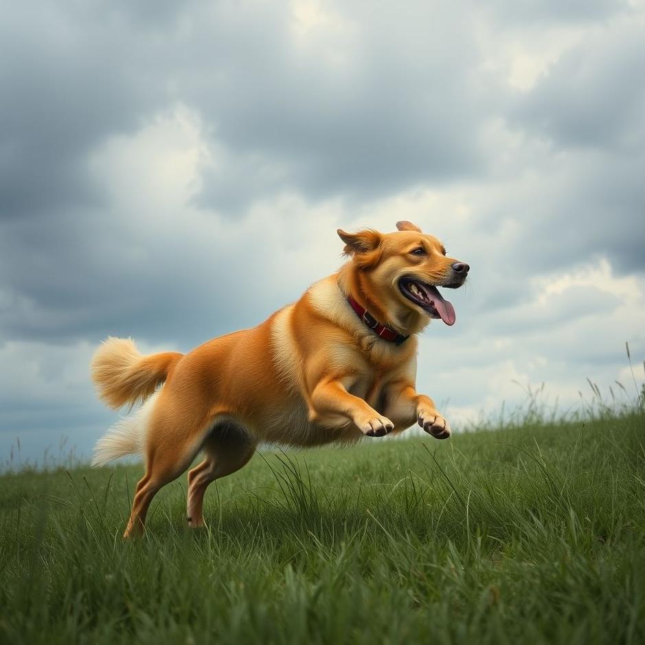 Dream : Dog run over you in a dream