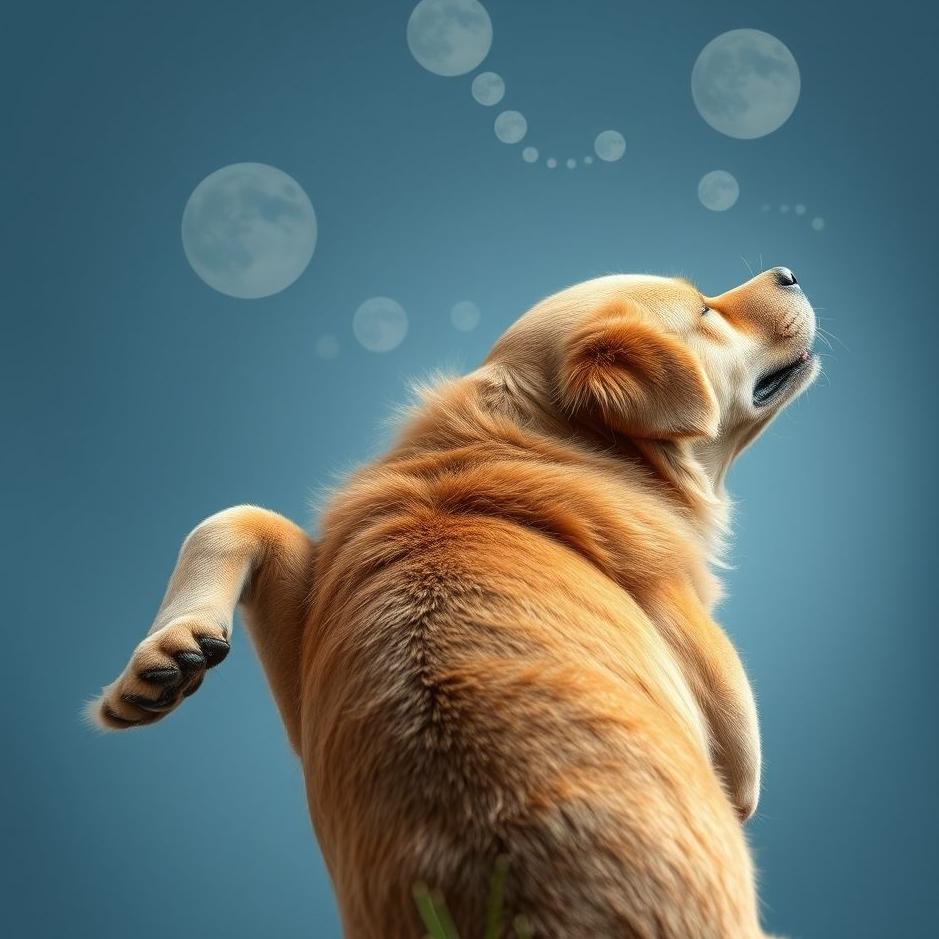 Dream : Dog scratching its back in a dream