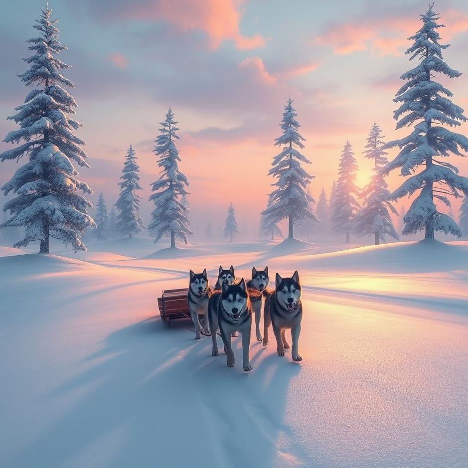 Dream : Dog sled in a dream