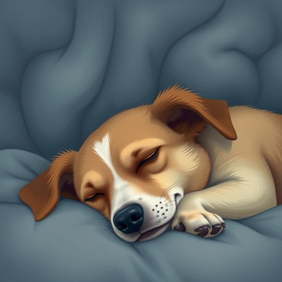 Dream : Dog sleeping on your lap in a dream