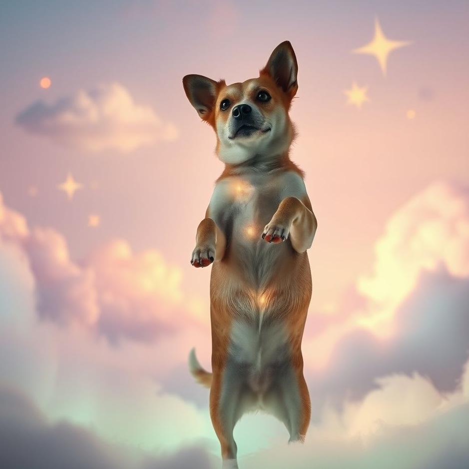 Dream : Dog standing up in a dream