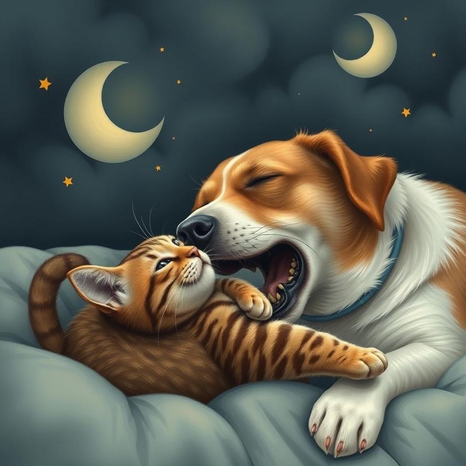 Dream : Dog swallowing a cat in a dream