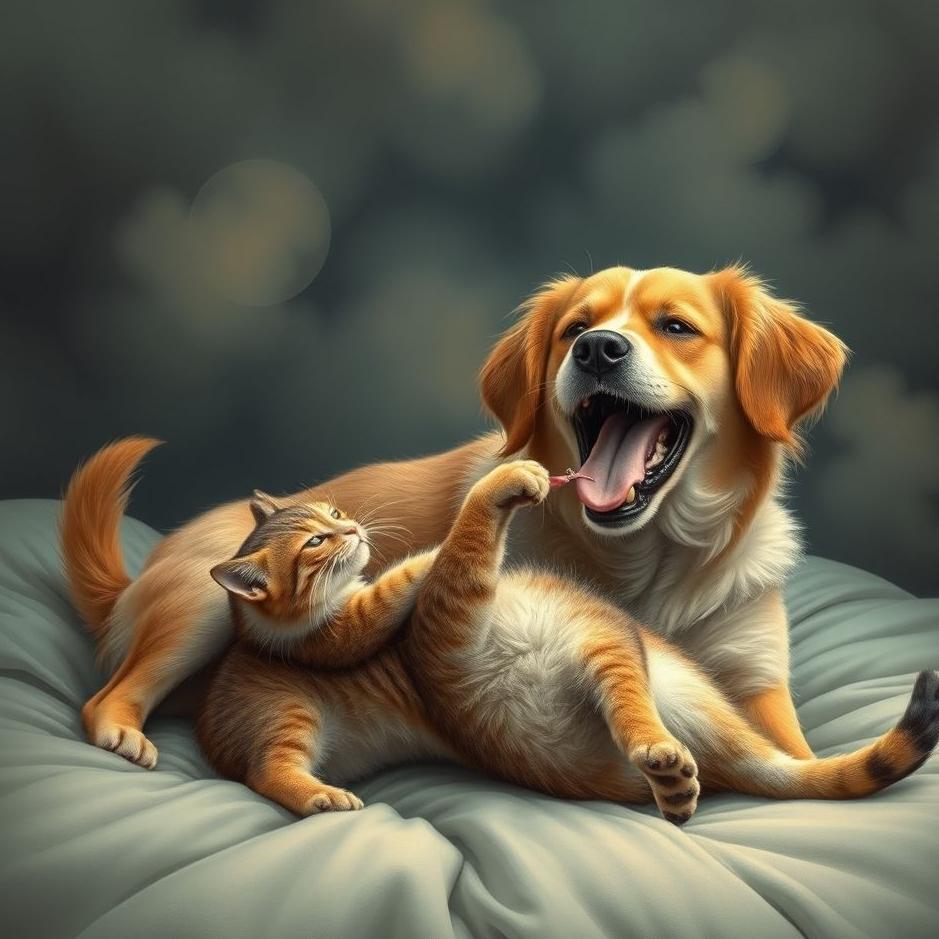Dream : Dog tearing a cat apart in a dream