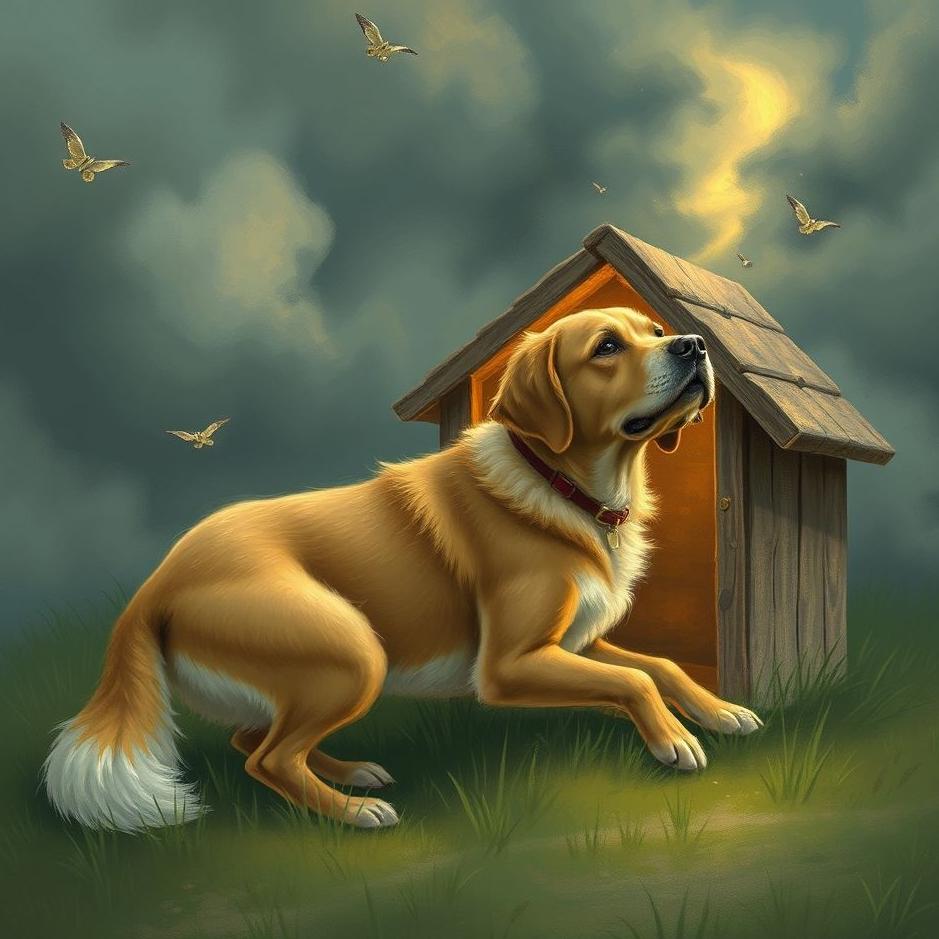 Dream : Dog that sheds in a dream