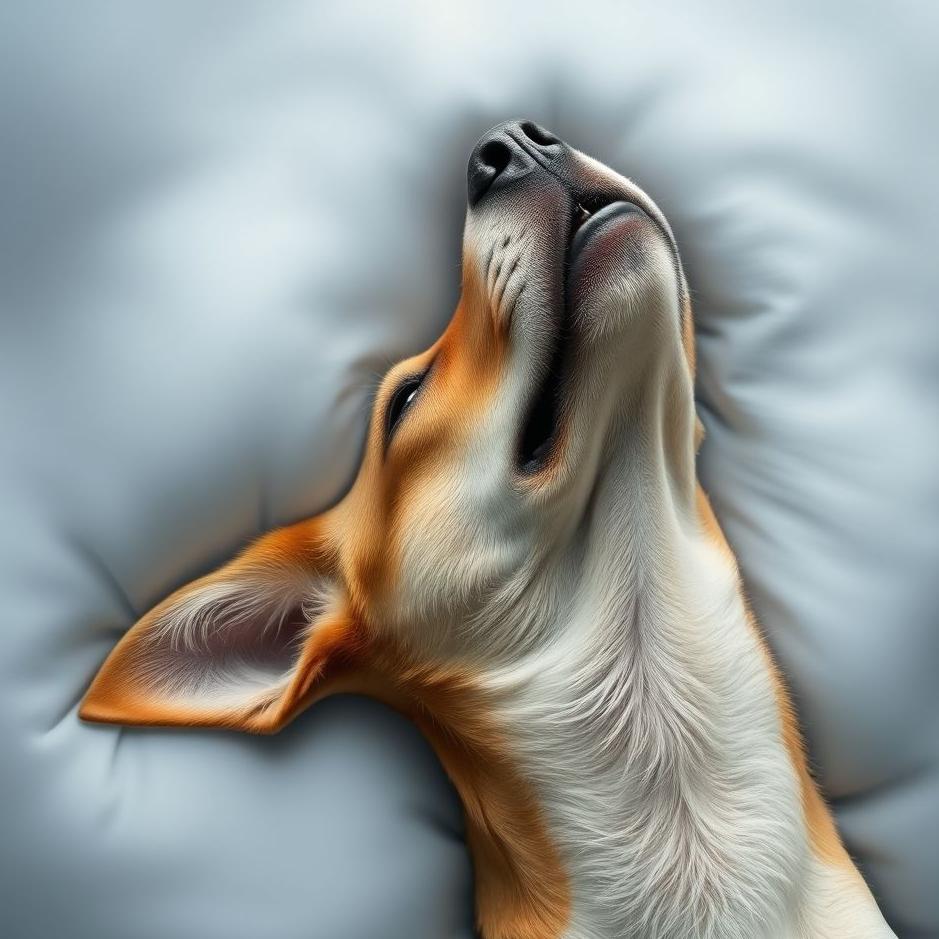 Dream : Dog with its head upside down in a dream
