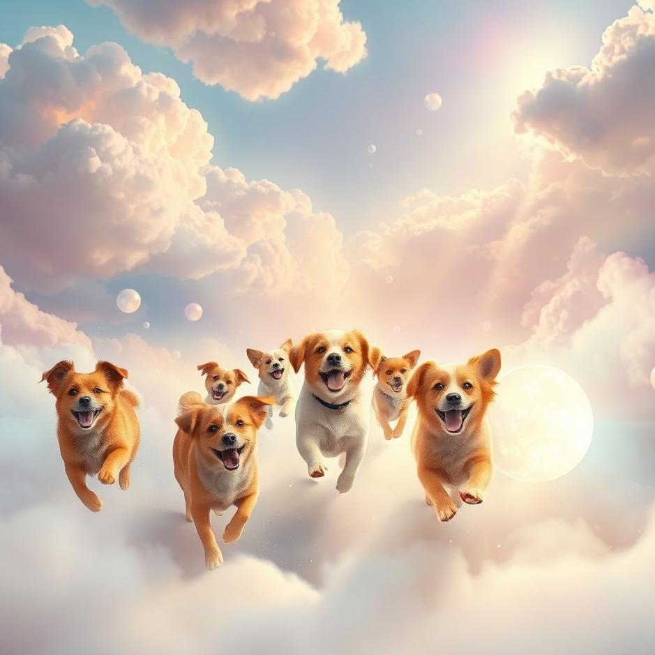 Dream : Dogs playing in a dream
