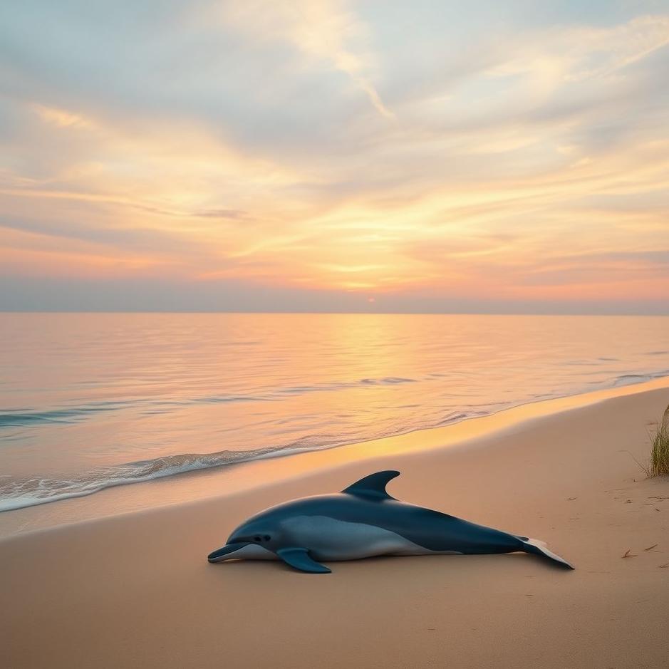 Dream : Dolphin washed up on the shore in a dream