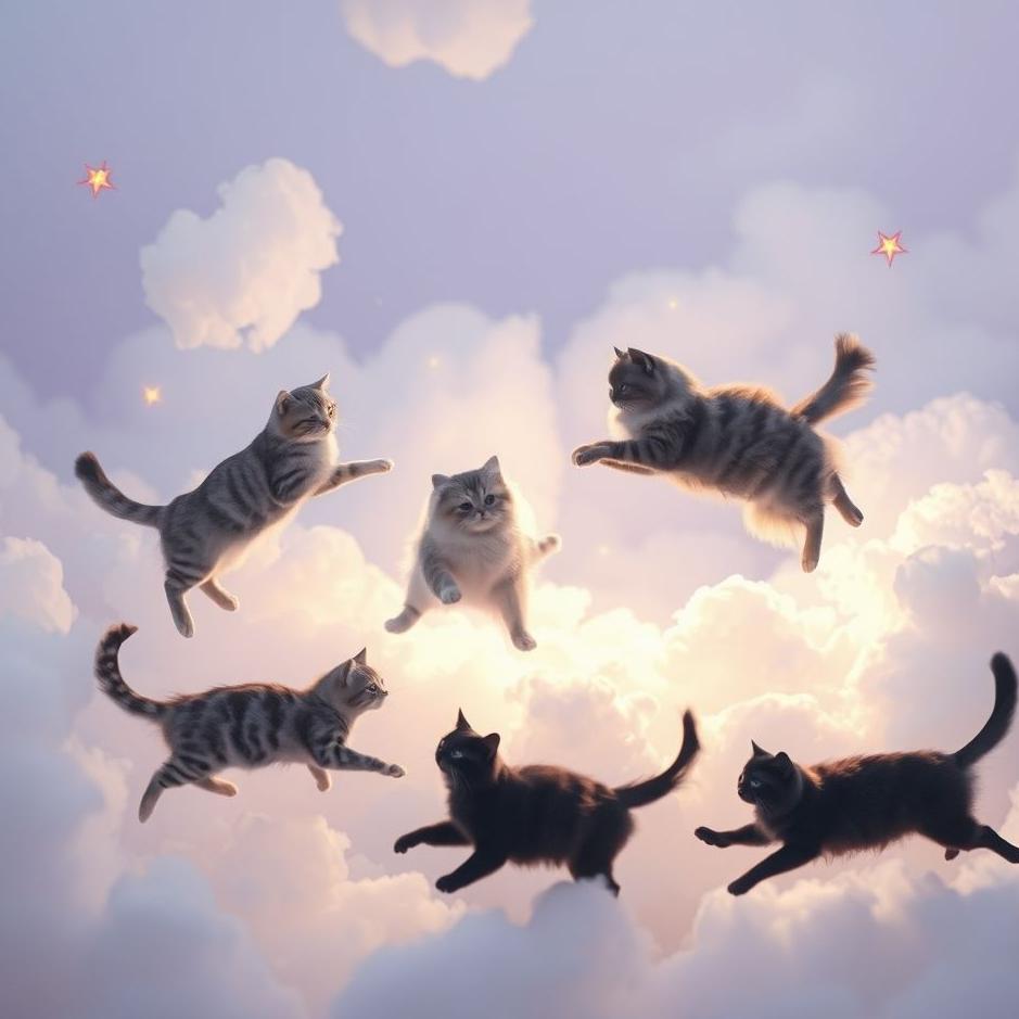 Dream : Domestic cats in a dream