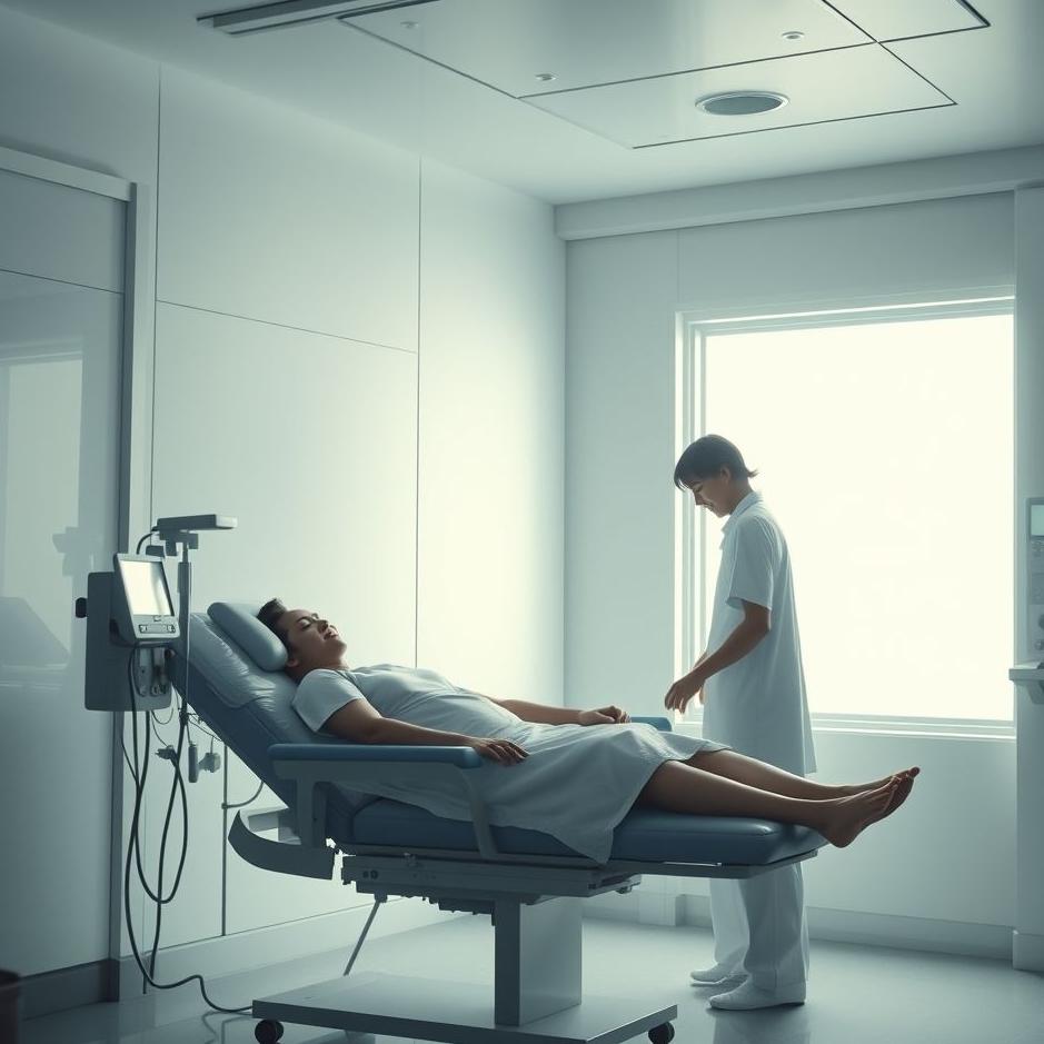 Dream : Donating blood in a hospital in a dream