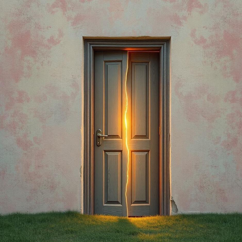 Dream : Door cracking in a dream