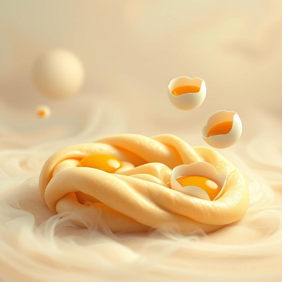 Dream : Dough and eggs in a dream