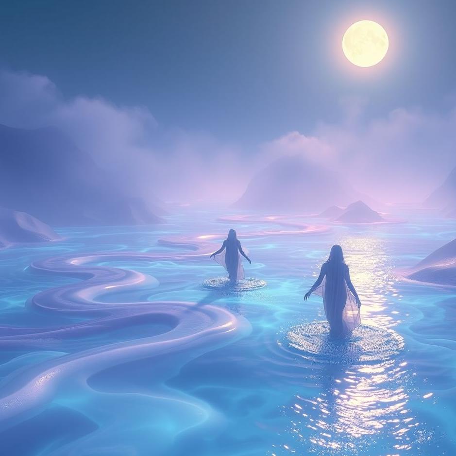 Dream : Drag in the water flowing in the dream