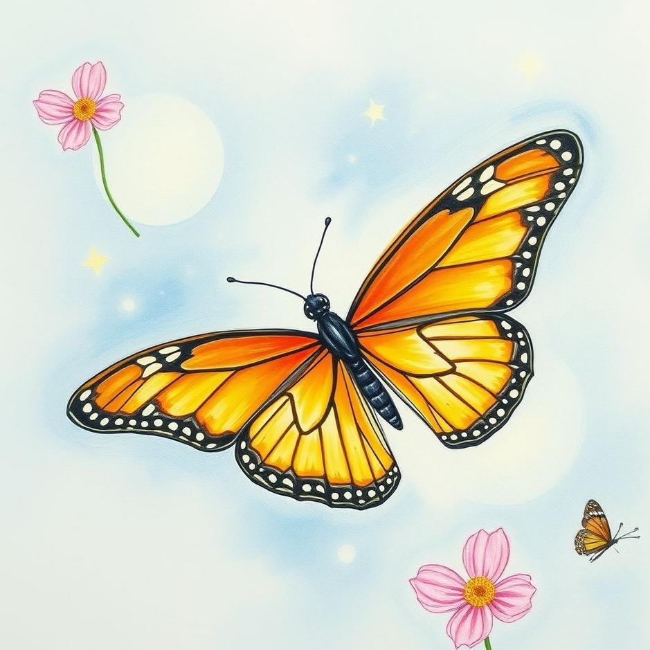Dream : Drawing a butterfly in a dream