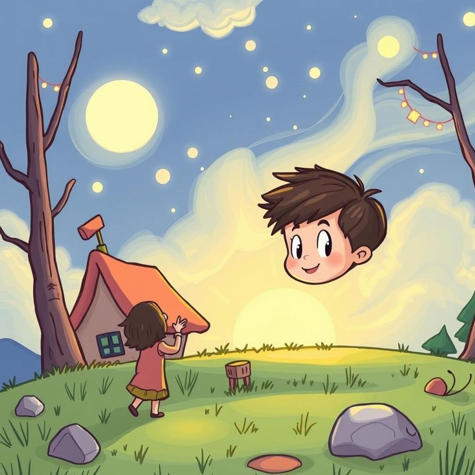 Dream : Drawing a cartoon in a dream