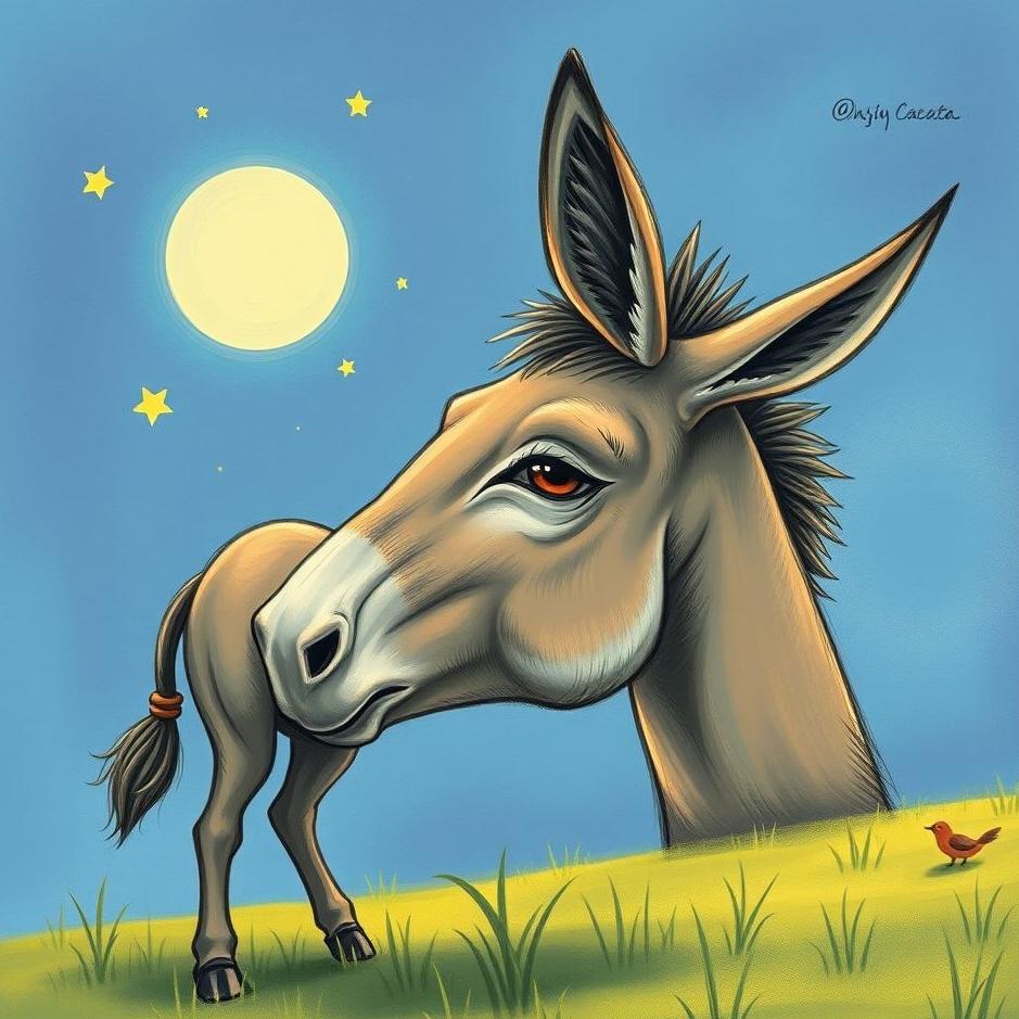Dream : Drawing a donkey in a dream