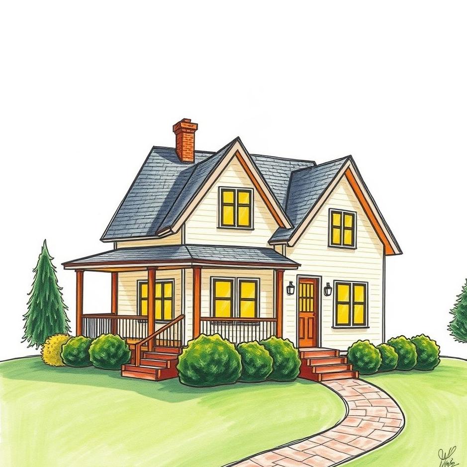 Dream : Drawing a house in a dream