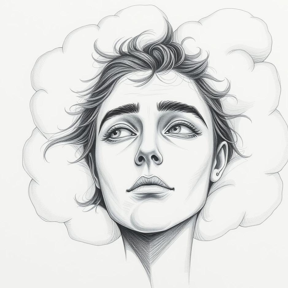 Dream : Drawing a human face in a dream