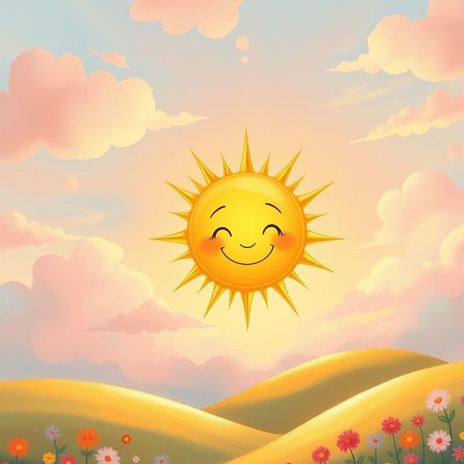 Dream : Drawing a picture of the sun in a dream