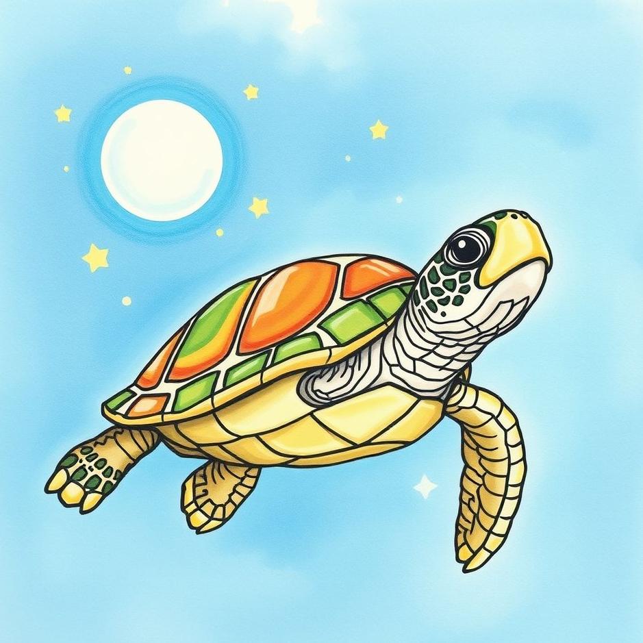 Dream : Drawing a turtle in a dream