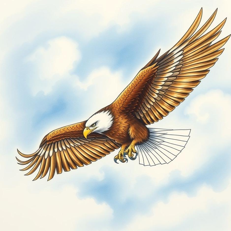 Dream : Drawing an eagle in a dream