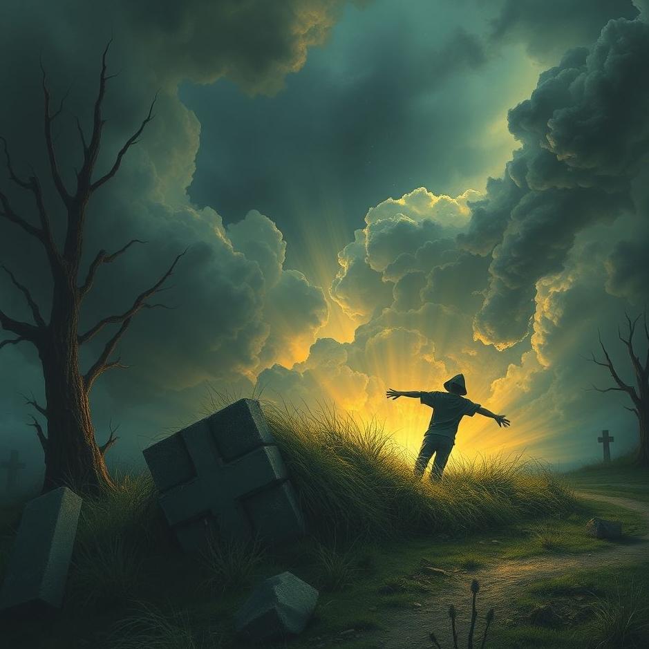 Dream : Dream of escaping from a grave in fear