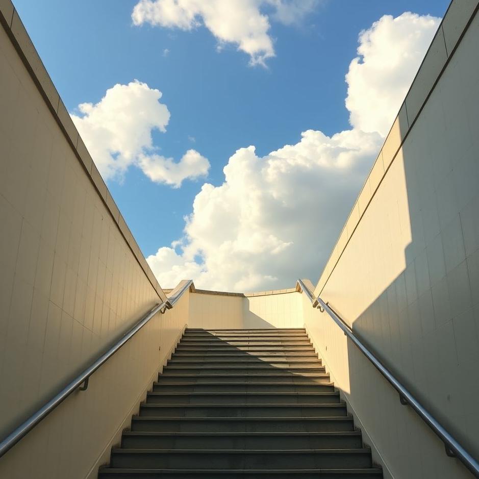 Dream : Dreaming down the school stairs