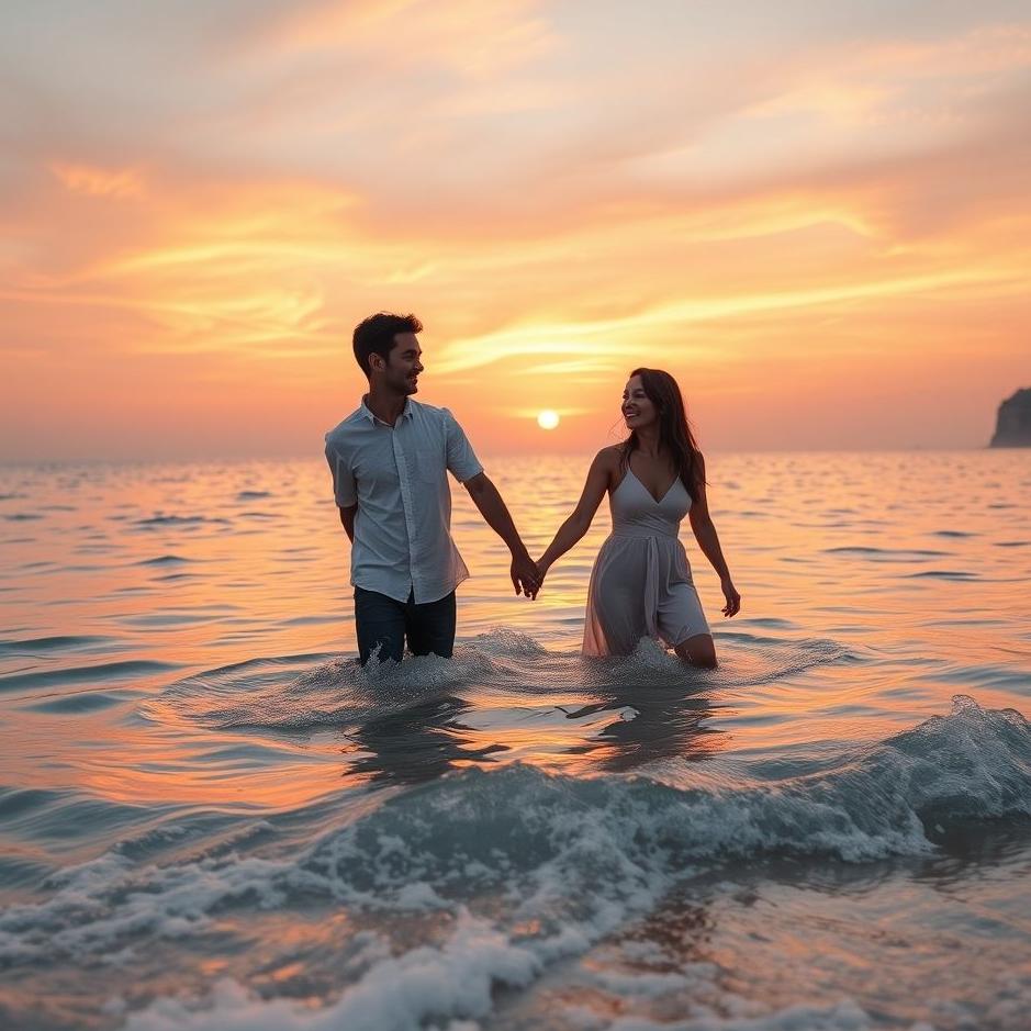 Dream : Dreaming of entering the sea with your lover