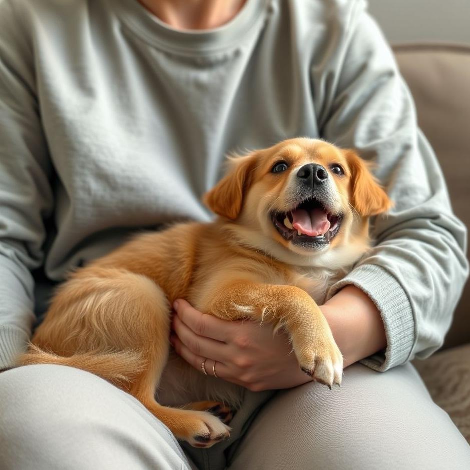 Dream : Dreaming of holding a dog in your lap