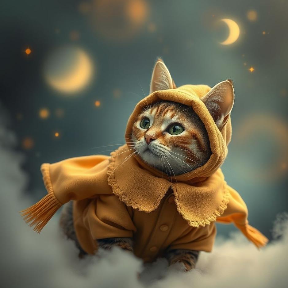Dream : Dressed cat in a dream