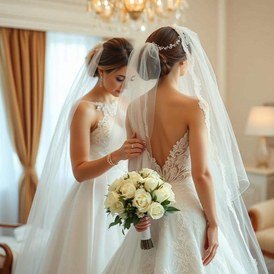 Dream : Dressing the bride in a dream