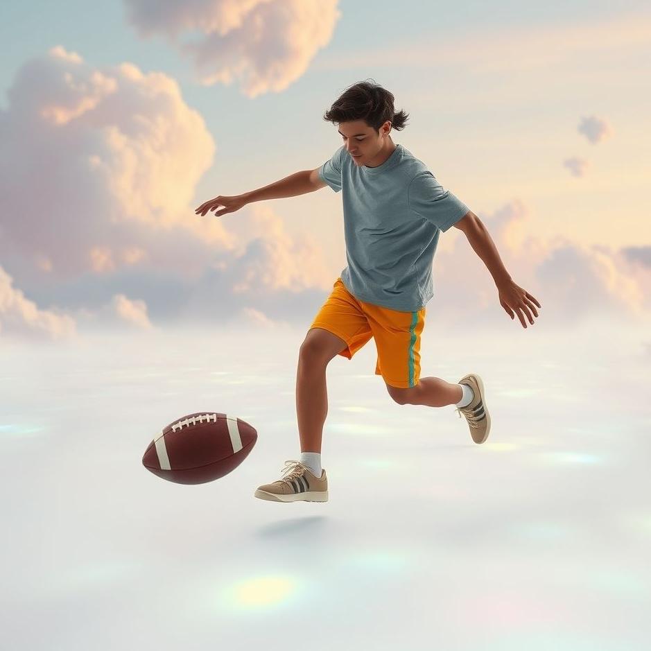 Dream : Dribbling a football in a dream