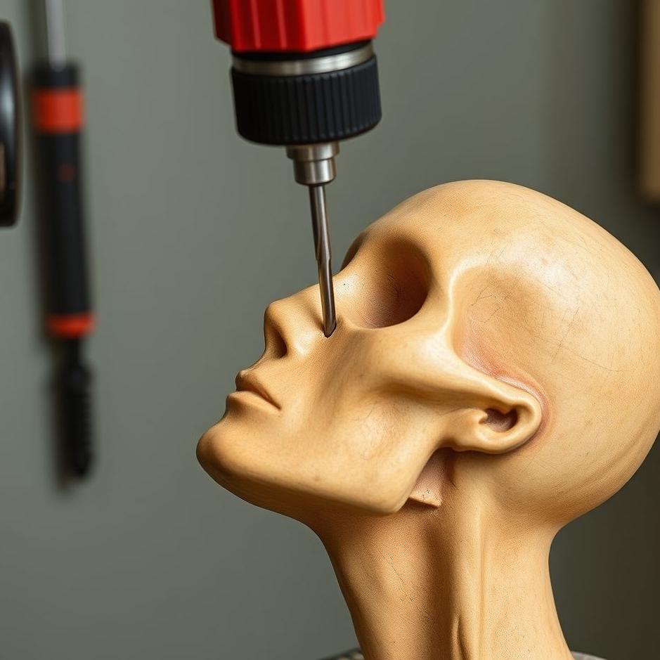 Dream : Drilling a head with a drill