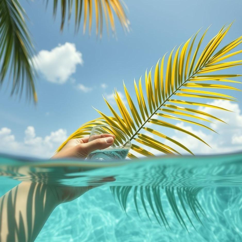Dream : Drink water from palm in the dream