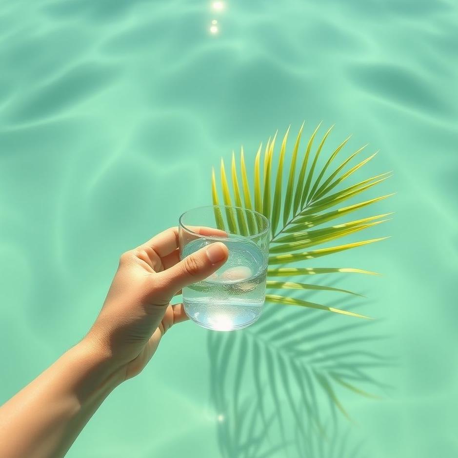 Dream : Drink water with palms in the dream