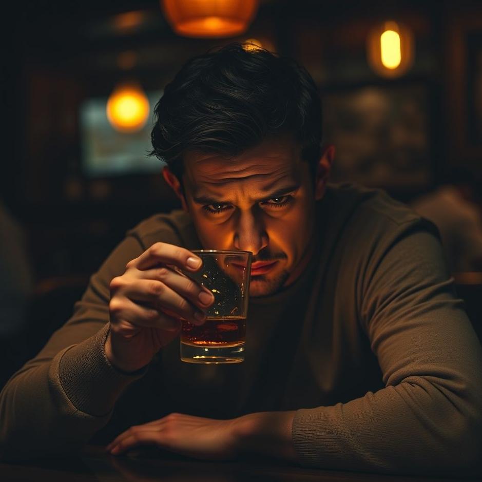 Dream : Drinking alcohol and getting upset