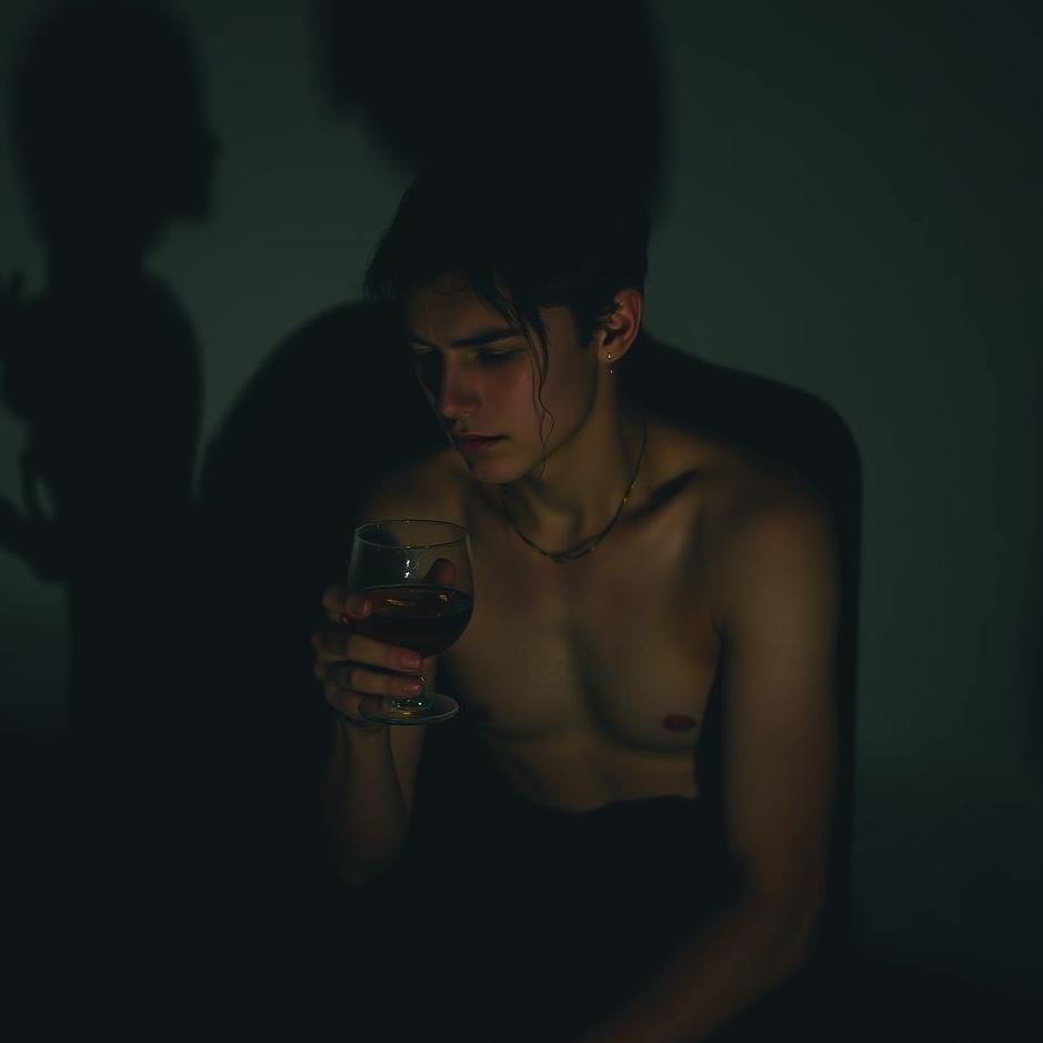 Dream : Drinking and crying in a dream