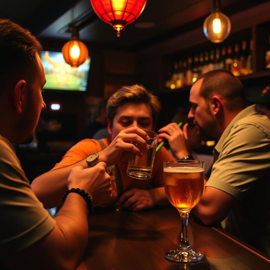 Dream : Drinking at a bar