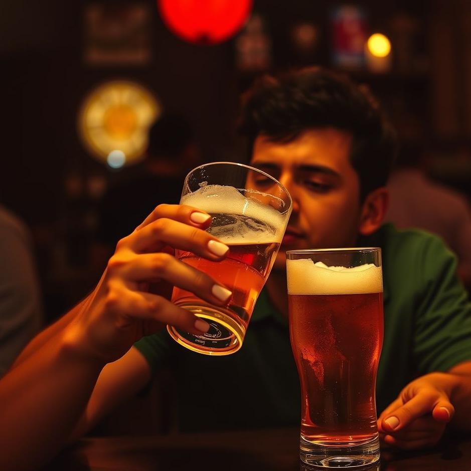 Dream : Drinking beer and getting drunk 