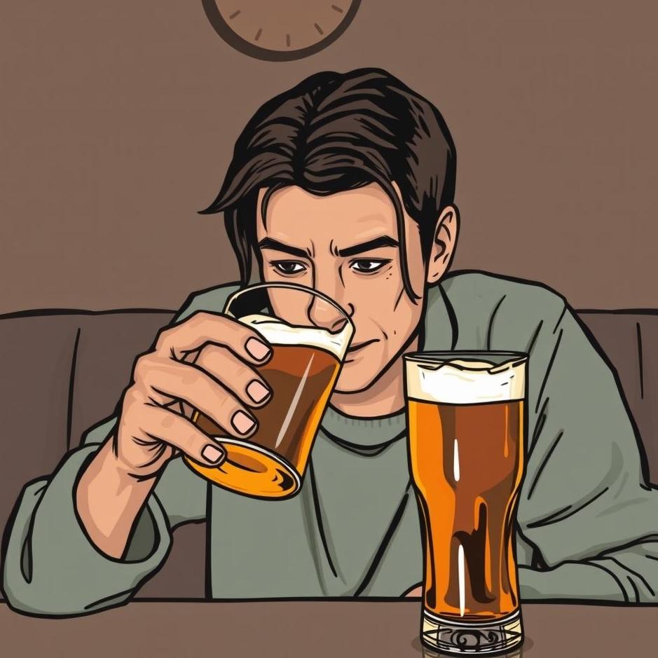 Dream : Drinking beer and regretting it 