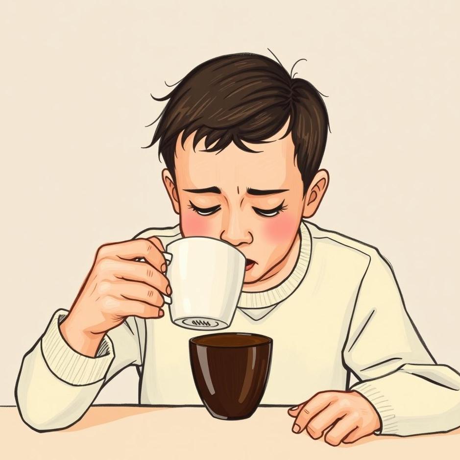 Dream : Drinking coffee and vomiting