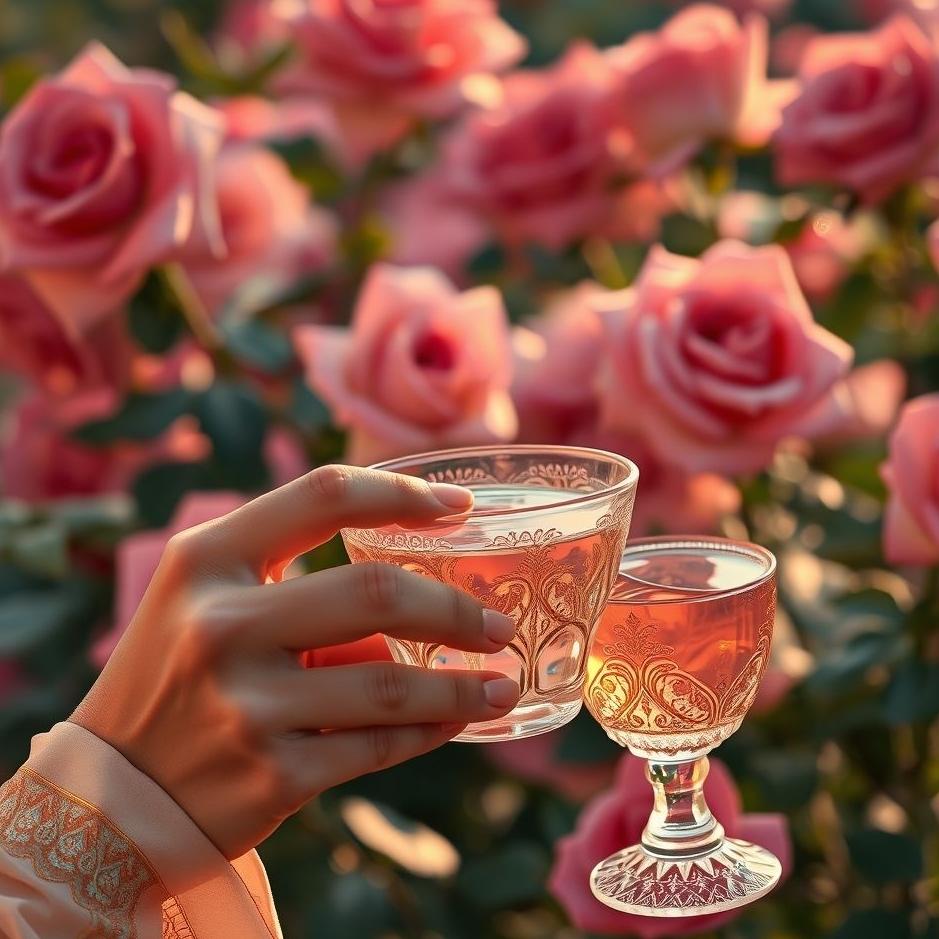 Dream : Drinking rose water