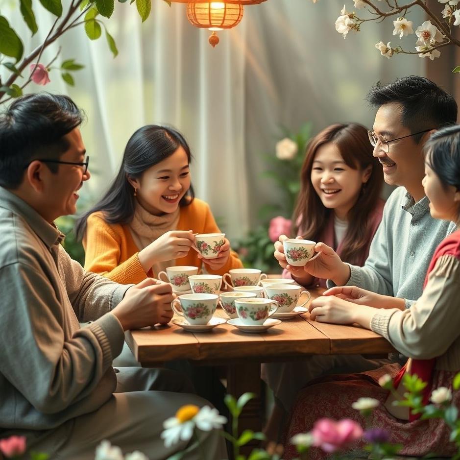 Dream : Drinking tea with family in the dream