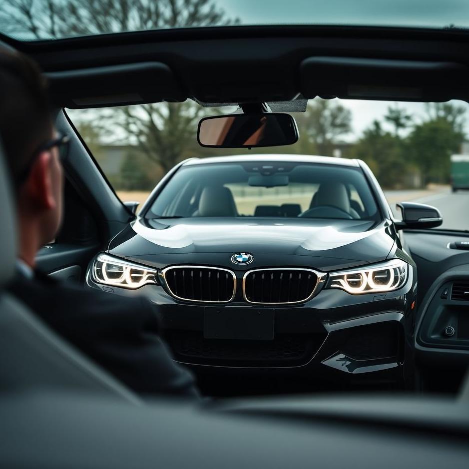Dream : Driving a black BMW