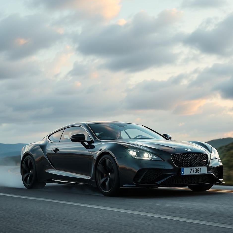 Dream : Driving a black luxury car in a dream