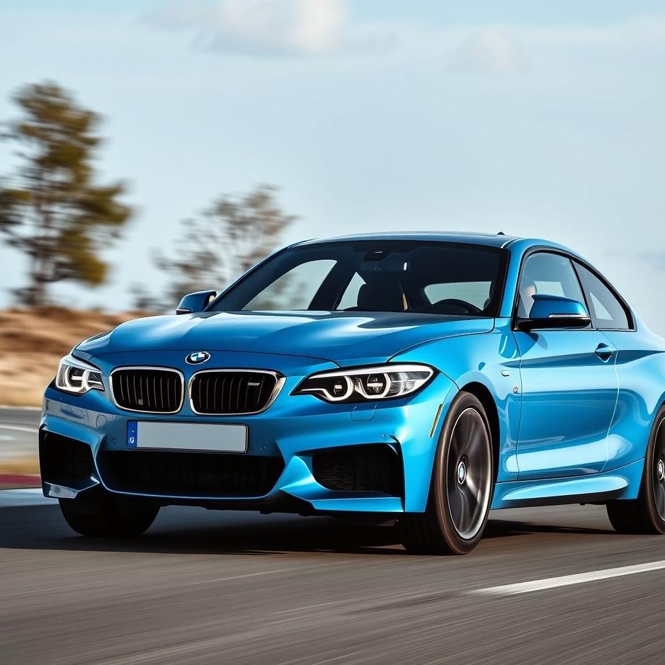 Dream : Driving a blue BMW