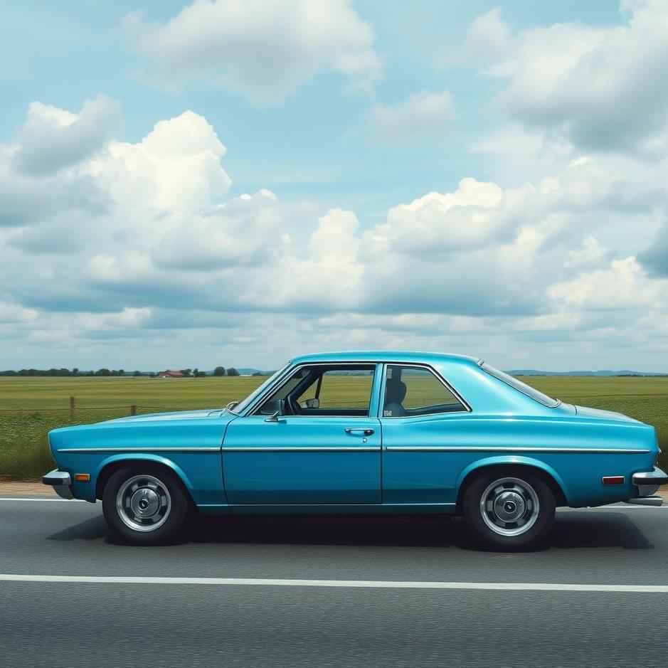 Dream : Driving a blue car in a dream