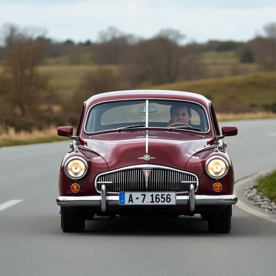 Dream : Driving a burgundy car 
