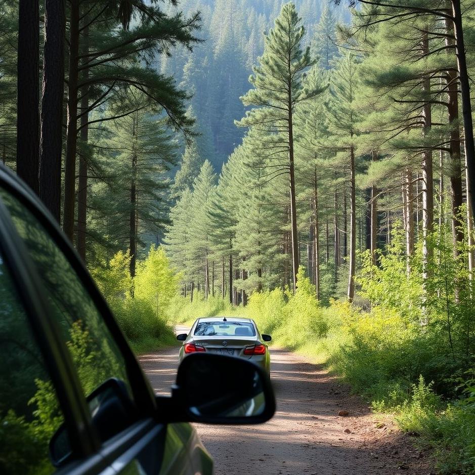 Dream : Driving a car in a forest