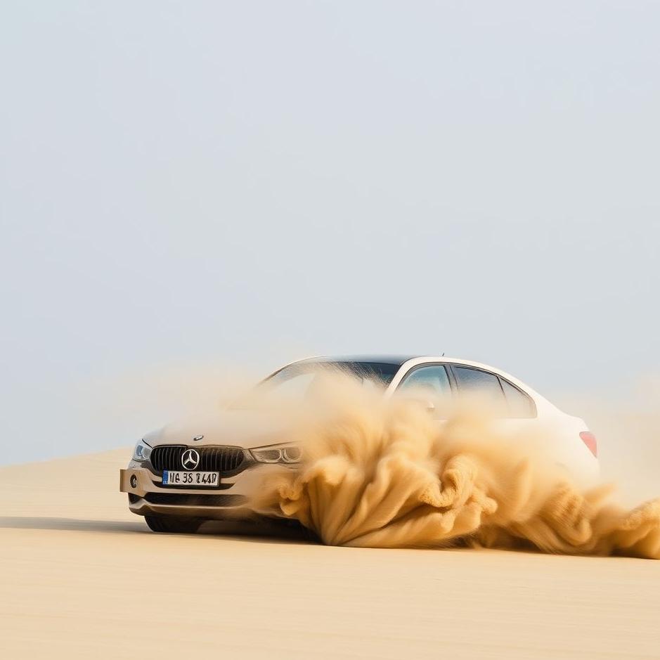 Dream : Driving a car on sand