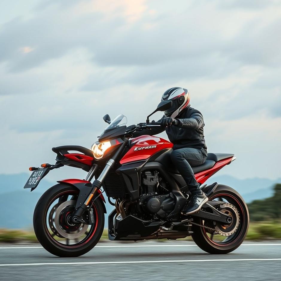 Dream : Driving a luxury motorbike in a dream